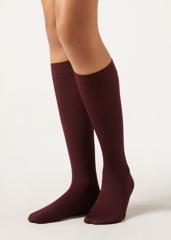 60 denové Microfiber podkolenky
