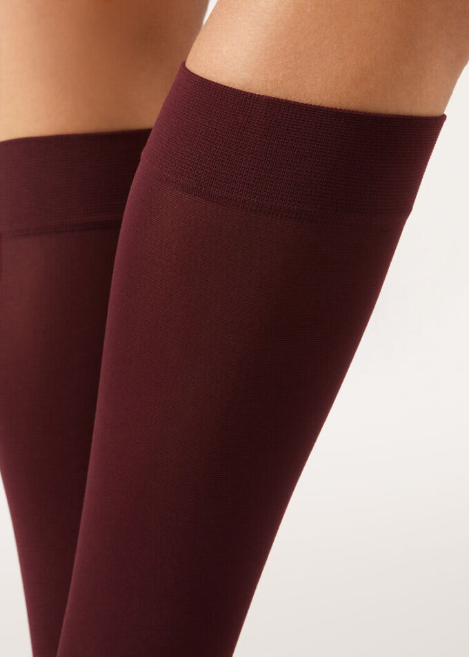 60 denové Microfiber podkolenky