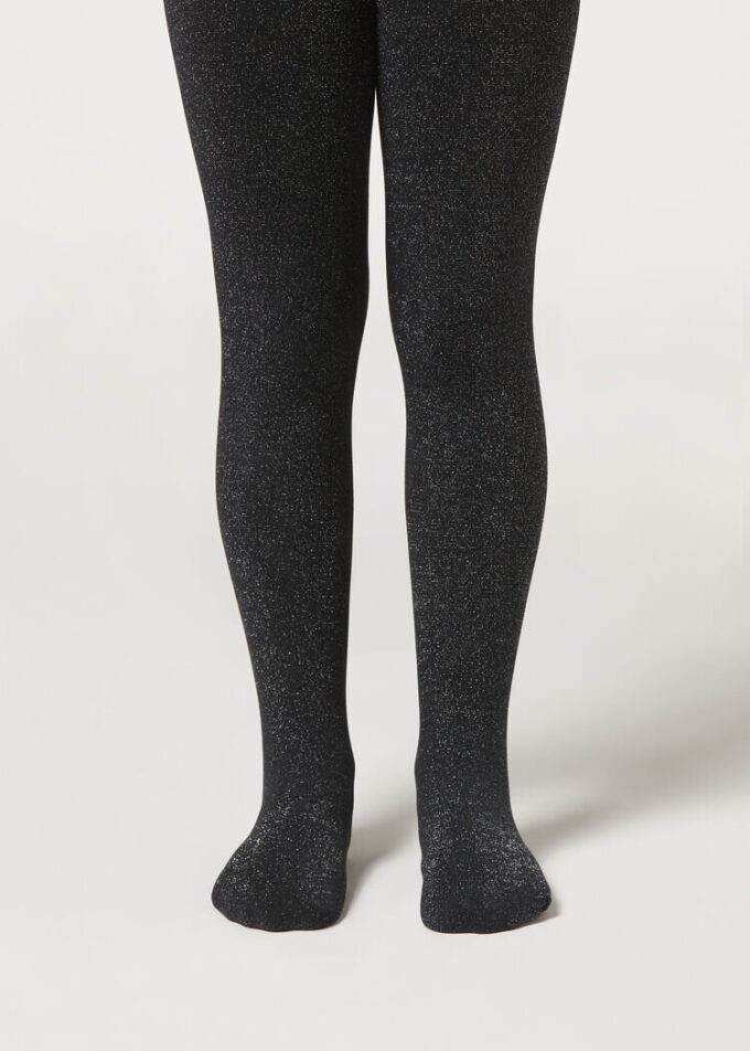 Dívčí Thermal kalhoty s glitry