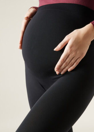 Neprůhledné Maternity legíny bez chodidel