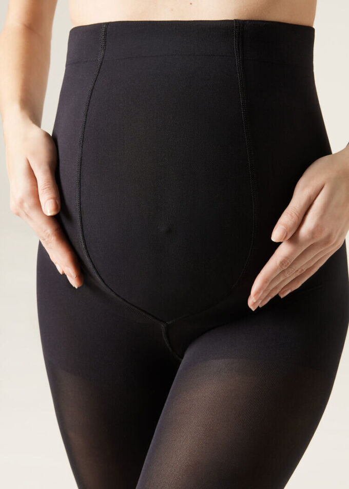 Neprůhledné matné Maternity punčocháče 60 den