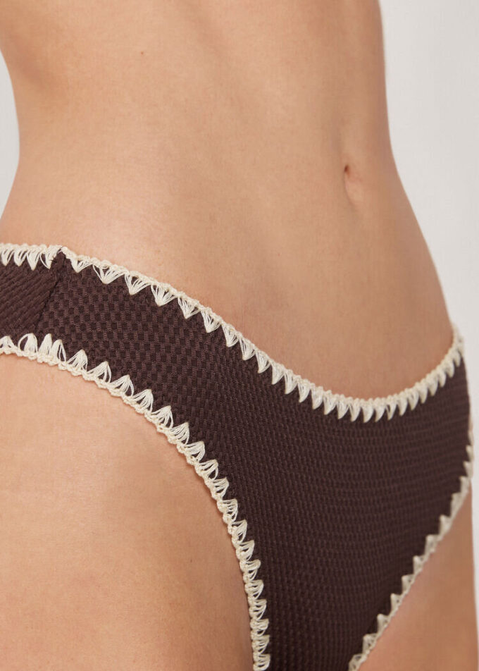 Plavkové kalhotky Bicolor Embroidery