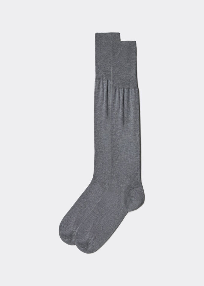 Pánské dlouhé ponožky z lisle