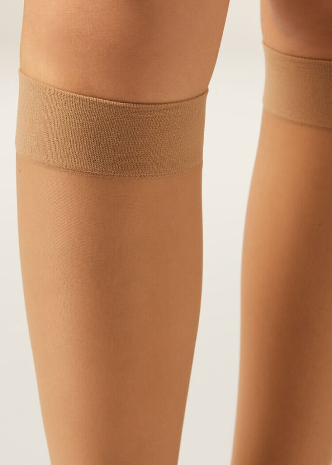Ponožky s manžetou Comfort 20 denier