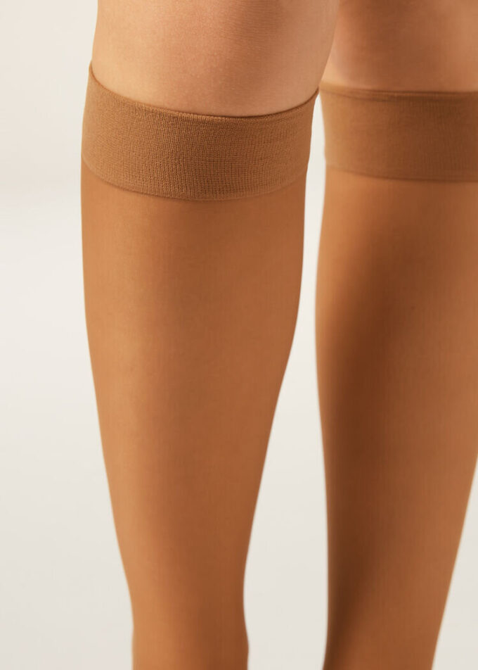 Ponožky s manžetou Comfort 20 denier