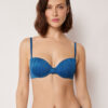 Vyztužené Push-up horní díly plavek Shiny Satin