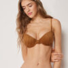 Vyztužené Push-up horní díly plavek Shiny Satin