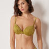 Vyztužené Push-up horní díly plavek Shiny Satin