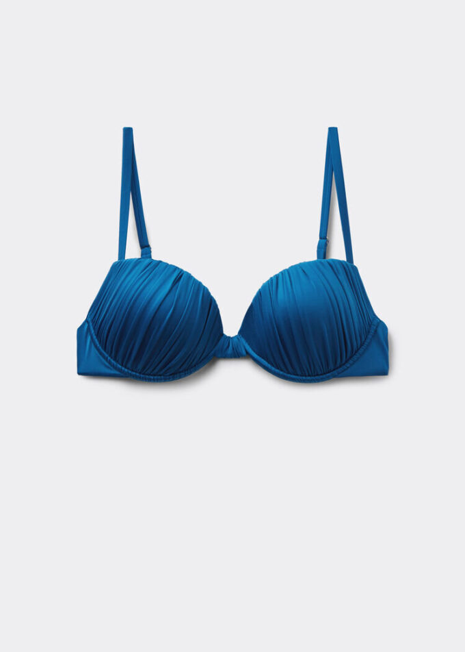 Vyztužené Push-up horní díly plavek Shiny Satin