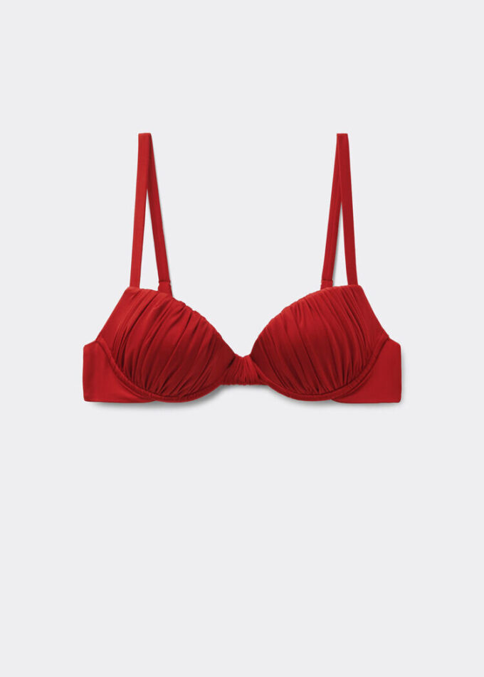 Vyztužené Push-up horní díly plavek Shiny Satin
